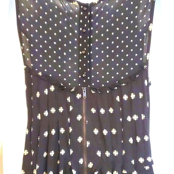 Marc by Marc Jacobs black silk blend beaded wrap maxi dress *flawed* size small - Picture 6 of 8